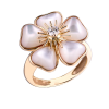 Кольцо Van Cleef & Arpels Yellow Gold Mimi Nerval Mother Of Pearl Flower Ring (24126) №2
