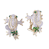 Серьги Tiffany & Co Donald Claflin Enamel and Diamonds Frog Earrings (24207) №2