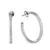 Серьги Cartier White Gold Diamond Hoop Earrings (28097) №2