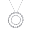Подвеска Tiffany & Co Diamond Double Swing Platinum Pendant (28677) №3