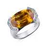 Кольцо  с Природным Сапфиром 9,70 ct. Vivid Orange Yellow/VVS (28684) №3