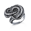 Кольцо Leo Pizzo Snake White Gold Diamonds Ring (30445) №2