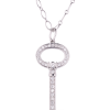 Подвеска Tiffany & Co White Gold and Diamonds Oval Key Pendant (30596) №4