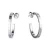 Серьги Cartier Lanieres White Gold Earrings (31223) №2