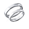 Кольцо Damiani D.side Brad Pitt White Gold Weddind Rings 20053388 (32068) №4