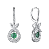 Серьги GRAFF Emerald and Diamond Circular Motif Earrings GE (32094) №3