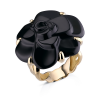 Кольцо Chanel Camelia Large Model Yellow Gold Onyx Ring (32164) №2