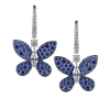 Серьги GRAFF Round Blue Sapphire and White Marquise Diamond Butterfly Earrings GE (32439) №2