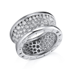 Кольцо Bvlgari BZero1 White Gold Diamonds Ring 345592 (32958) №3