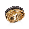 Кольцо De grisogono Allegra Black Diamonds Yellow Sapphires Ring 54002/25 (33729) №2