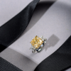 Кольцо  с бриллиантом 6,01 ct Fancy Yellow/VS1 МГУ (30112) №6