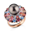 Кольцо Oro Trend Multigemstone Pearl Rose Gold Ring (34704) №3