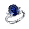 Кольцо RalfDiamonds с сапфиром 5,60 ct Deep Blue/VS (34381) №5