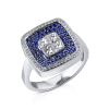 Кольцо RalfDiamonds White Gold Diamonds & Sapphire Ring (34910) №4