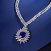 Колье Damas Jewellery Natural Tanzanite 19.21 ct & Diamonds 64.23 ct White Gold Necklace (28010) №8