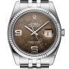 Часы Rolex Datejust 36mm Steel and White Gold Brown Floral Dial 116234 (36858) №6