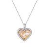 Подвеска  White & Yellow Gold & Diamonds Heart (43304) №2