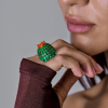 Кольцо Cartier Cactus de Emerald Beads, 1 Diamond H4323300 (42181) №13