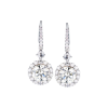 Серьги GIA 3,51 ct M/VS2 - 3,61 ct M/VS2 Round Cut Diamonds & White Gold (41178) №4