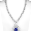 Колье Damas Jewellery Natural Tanzanite 19.21 ct & Diamonds 64.23 ct White Gold Necklace (28010) №5