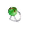 Кольцо Scavia Jewels Egizia Collection Green Turquoise Bead & Diamond & White Gold (43833) №2