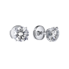 Пусеты GIA 1,00 ct F/VS1 - 1,00 ct F/VS1 Round Cut Diamonds (41088) №2