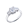 Кольцо  1,40 сt F/VVS2 Cushion Cut Diamond (40639) №2