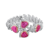 Браслет Vasily Konovalenko Ruby Hearts & Diamonds White Gold (36314) №7