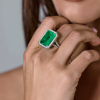 Кольцо  9,20 ct Natural Emerald Colombia (38507) №7