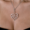 Подвеска Giorgio Visconti White Gold & Diamonds Heart (42510) №5
