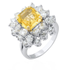 Кольцо  4.14 ct Natural Sapphire Intense Yellow & Diamonds (39642) №5