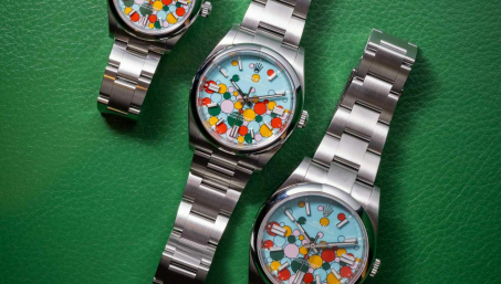 Rolex играет с цветами