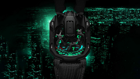 Urwerk добавил подсветку к часам UR-105 CT Kryptonite