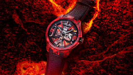 Компания Ulysse Nardin выпускает разноцветные карбоновые часы The Skeleton X Magma