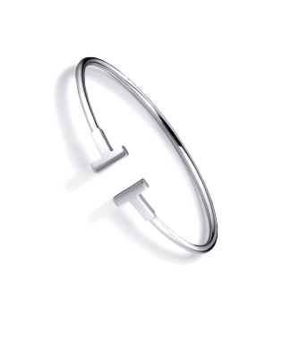 Tiffany Co T Wire White Gold Bracelet 30407