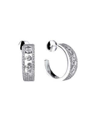 Messika Move Joaillerie White Gold Diamonds Earrings 04711 WG 34430